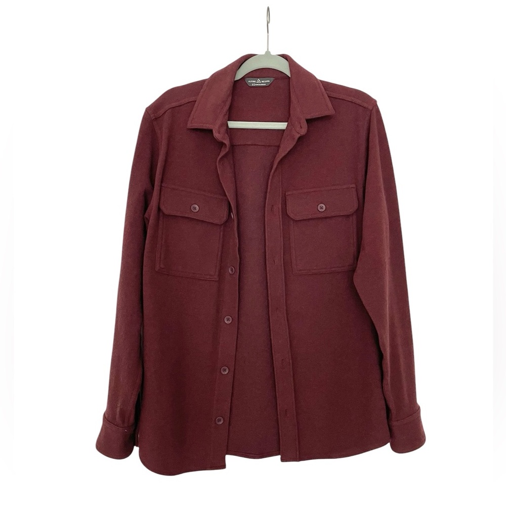 Men's Burgundy Jacket by Alpine Design Size Small